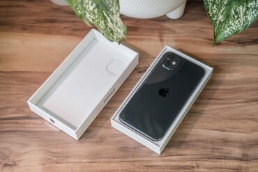 Apple iPhone: IPhone 11, Б/у, 128 ГБ, Черный, Кабель, Коробка, 76 %