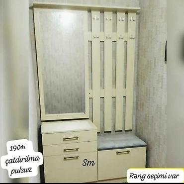asma tavan hamam: Dəhliz üçün çoxfunksiyalı dolab dəsti: - Geniş güzgülü panel - 3 — 1