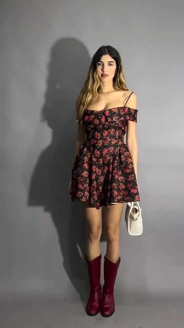 Haljine: Massimo Dutti bоја - Šareno, Drugi tip rukava
