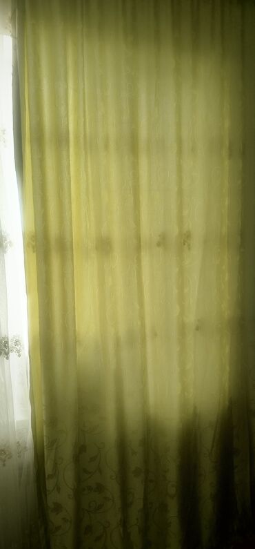 Pərdə və tüllər: İşlənmiş, Pərdə, rəng - Bej, Pulsuz çatdırılma — 7