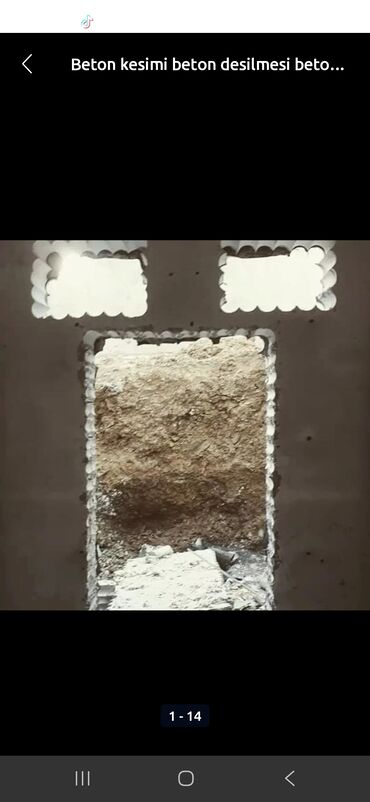 Beton işləri: Beton kəsimi və beton deşmə xidməti - Armaturlu/armatursuz beton — 19