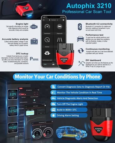 Alati za automobile: AUTOPHIX 3210 Bluetooth OBD2 Auto Dijagnostika Detalji o proizvodu — 5