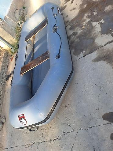 Спорт жана хобби: Надувная лодка ПВХ HunterBoat (серый цвет)300 - Тип: гребная надувная — 3
