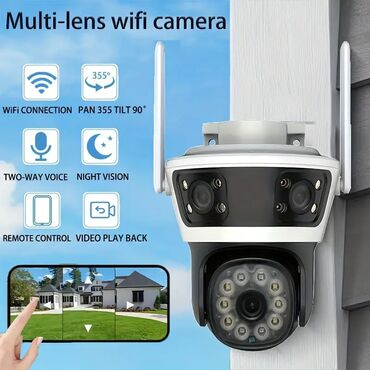 Videomüşahidə: Wi-Fi PTZ Kamera 360°FHD Original iCom365 Brendi 360° PTZ kamera -4MP
