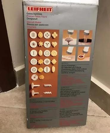 Kuhinjska oprema: Leifheit Biscuit- and Cookie-Maker – presa za kekse i dekorisanje - — 2