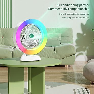 LED İşıqlı Masaüstü Sərinkeş S27 | Colorful Lighting Fan . ❄️ Sərinlik lalafo.az -da LED İşıqlı Masaüstü Sərinkeş S27 | Colorful Lighting Fan . ❄️ Sərinlik