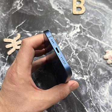 Apple iPhone: IPhone 12, Б/у, 128 ГБ, Синий, Чехол, 100 % — 12