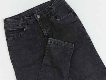 black slim jeans: Spodnie jeansowe, Destination, 14 lat, 158/164, stan - Bardzo dobry