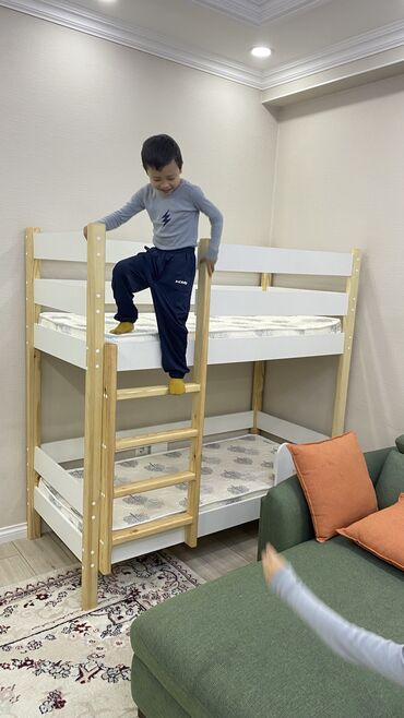 Двухъярусные детские кровати: Двуярусные кровати Качество до120кг выдерживают На заказ 3-4 дня — 13