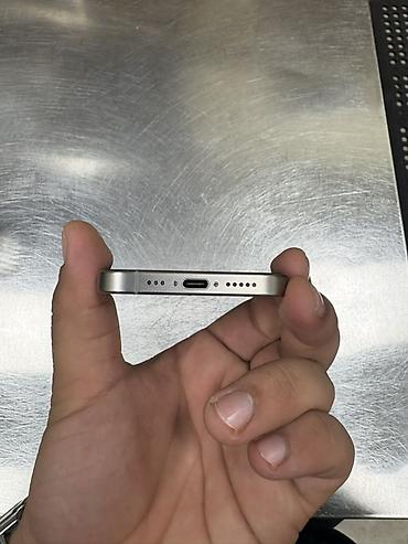 ref iphone satisi: IPhone 15 Pro, 128 GB, White Titanium, Face ID, Simsiz şarj, Zəmanət — 4