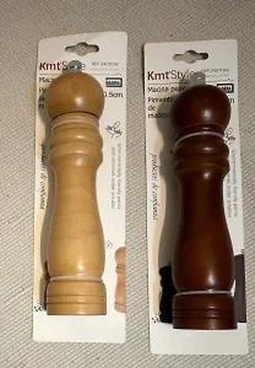 drveni stol: Mlin za biber drveni 20,5cm KmtStyle NOVO. OPIS PROIZVODA: Mlin za — 10