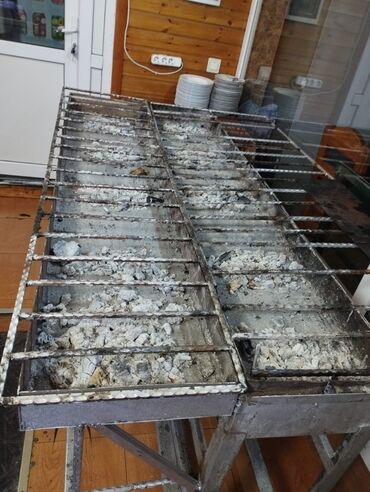 Biznes üçün program təminatı: Peşəkar kömürlü şiş-kabab mangalı - Material: qalın metaldan