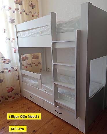 шкафы бу: Для девочки и мальчика, Новый, Кровать, С матрасом, С выдвижными ящиками, Ламинат — 2