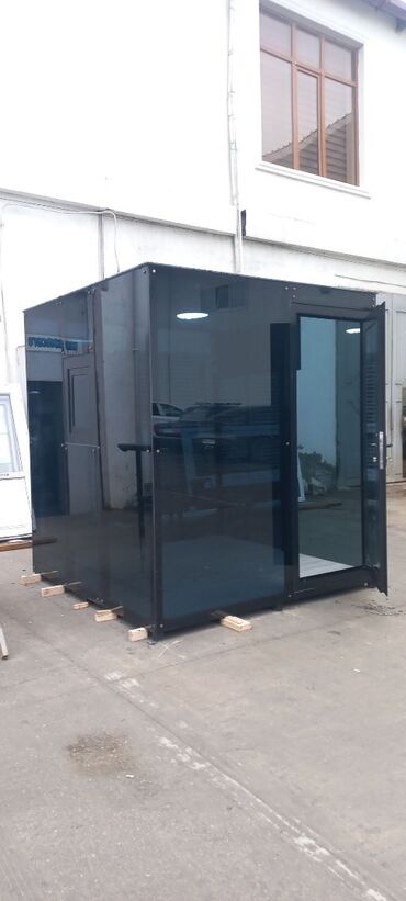 Butkalar, köşklar: Butka muhafizə üçün. Ağ, Qara, Qehveyi. Plastik aluminium qapı — 5