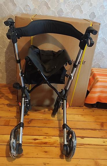 elil araba: Yüngül və qatlanan rollator tipli gəzinti arabası - Alüminium gövdə — 2