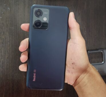 оперативная память transcend: Redmi, Redmi Note 12, Колдонулган, 128 ГБ, түсү - Кара, 2 SIM