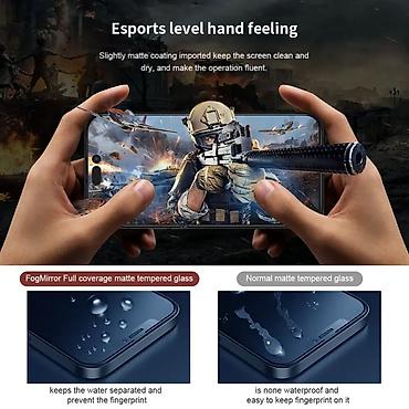 Zaštitne folije i stakla za telefone: Zastitno staklo Nillkin Fog Mirror za iPhone 14 Pro Max 6.7 crni — 7