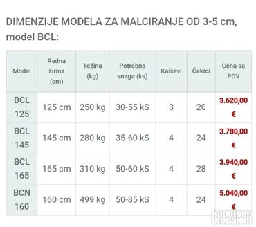 Poljoprivredne mašine: ITALIJANSKI TARUP BCL | MALČER | UDARNI ČEKIĆARTarup ili Malčer — 8