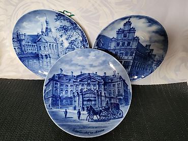 koktel set: Tanjiri novi za na zid iz 70ih.god.Berlin dizajn. Nemacki porcelanski — 2
