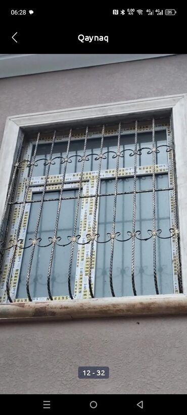 Digər metal məhsullar: Dəmir barmaqlıq və məhəccər hazırlama xidməti - Pəncərə üçün klassik — 3