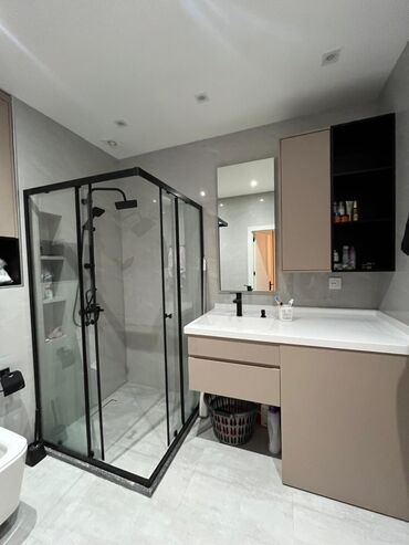 Uzunmüddətli kirayə mənzillər: Müasir dizaynda tam mebel və texnika ilə təchiz olunmuş 2 otaqlı — 9