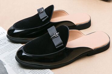 зимние мужские обувь: Туфли 40, цвет - Черный