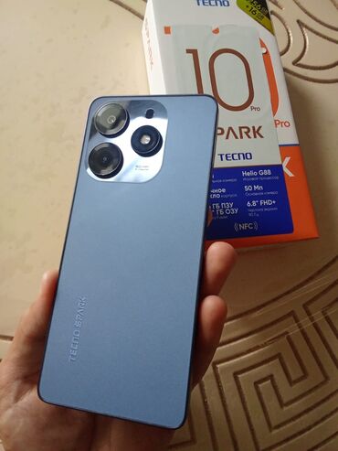 Tecno Spark 10 Pro, 256 GB, rəng - Göy, Zəmanət