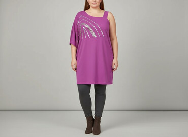 sukienki z cekinami na wesele plus size: Linea, Sukienka damska, rozmiar 6XL