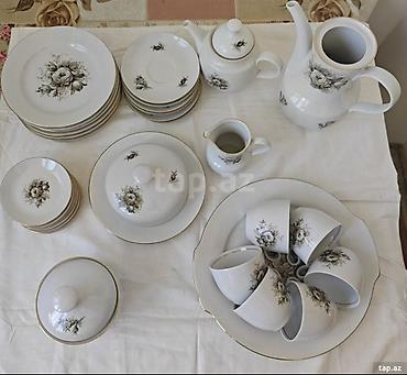 Çay dəsti, rəng - Ağ, 6 nəfərlik, Almaniya