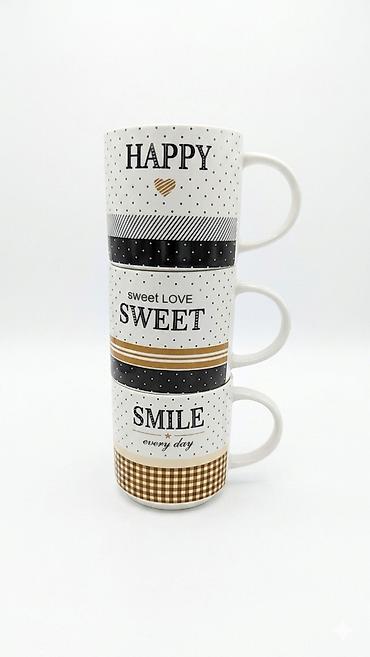 sweet: Керамические кружки с позитивными надписями Особенности: - Материал — 4