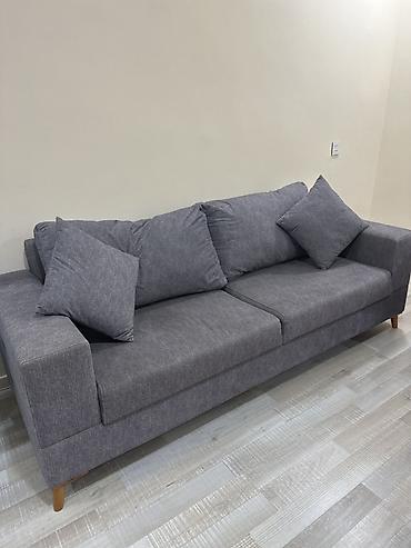 atil batil: - Məhsul: Yumşaq oturacaqlı 3 nəfərlik divan - Rəng: Tünd boz (kül — 1