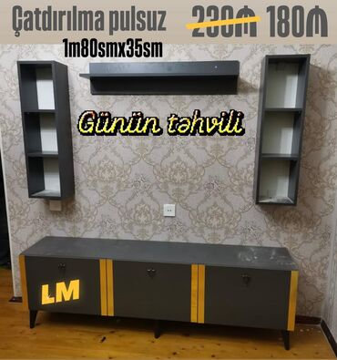embawood mebel qiymetleri: _*TV STEND / TV altı*_ *Yeni və sifarişlə* 💥 Qiymət : *180₼*