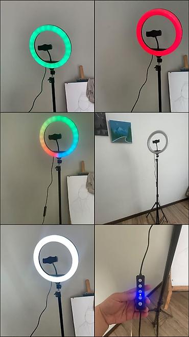 LED Lampa satilir Qiymet: 50m Unvan: Bine Gulay😍4238RGB halqavari işıq