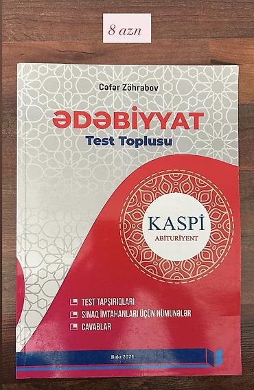 Məhsul: “Ədəbiyyat – Test Toplusu” Müəllif: Cəfər Zöhrabov Seriya