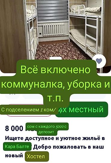 Долгосрочная аренда комнат: 25 м², С мебелью — 3