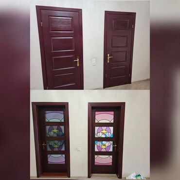 2ci el otaq qapilari: Qapı 5ədəd cəmi 270₼ 3u şuşəli 2şuşəsiz 206*0.8 ÜNVAN:-mehdiabad