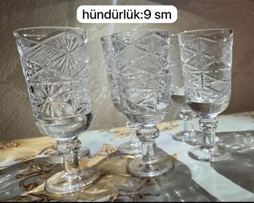 Stəkanlar: Stəkanlar, rəng - Ağ, Xrustal, 6 ədədli dəst
