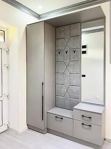 Dolablar: Yeni, 1 qapı, Güzgülü, Boz, Açılan, Düz dolab — 1