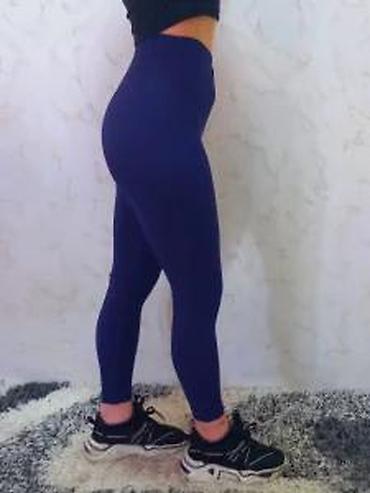 Helanke, biciklistički šortsevi: Ženske sportske helanke – tamnoplave - Visok struk sa V-preklop — 16