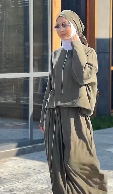 nike tech flecce: Женский модест-костюм с молниями — комплект из трех частей: - — 5