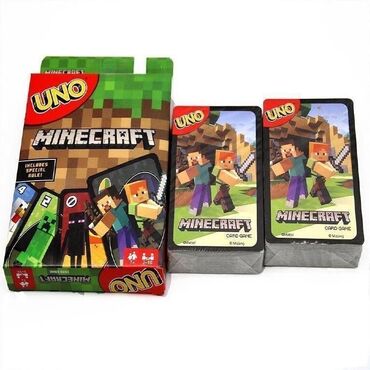 Игрушки: UNO Minecraft – любимая игра в новом формате! Новые игральные карты