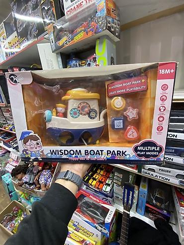развивающий ноутбук для детей: Развивающая игрушка «Wisdom Boat Park» (18M+) - Игровой набор в виде — 1