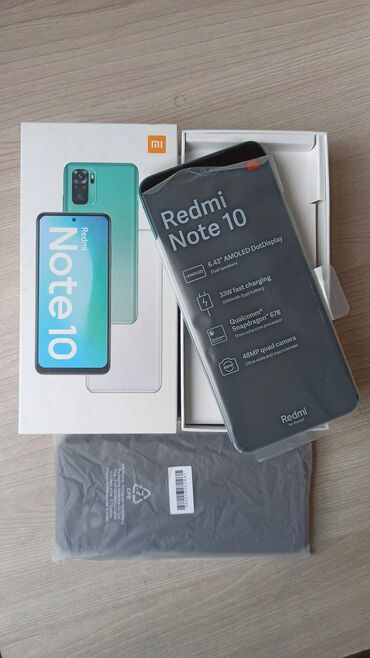 Redmi: Redmi, Redmi Note 10, 128 ГБ, цвет - Зеленый