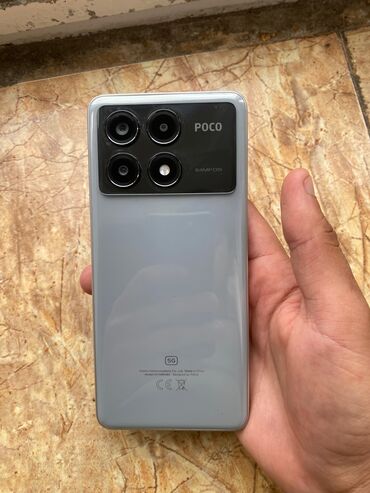 Poco: Poco X6 Pro 5G, 512 GB, rəng - Boz, Zəmanət, Sensor, Barmaq izi