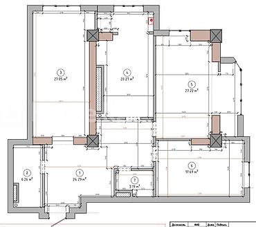 2 8: 3 комнаты, 122 м², АУЦА Элитка, 10 этаж, ПСО (под самоотделку) — 3