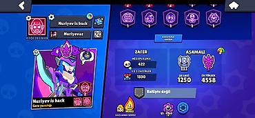 yopmail hesapları: Brawl Stars hesabı – “Nuriyev is back” - Kuboklar: 18,552 (maksimum — 2