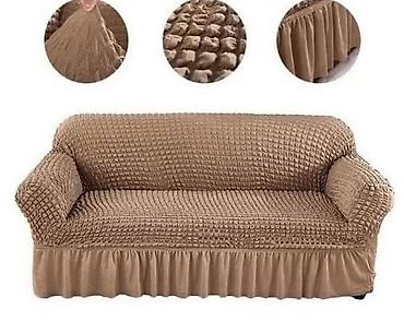 Prekrivači za nameštaj: ✅Rastegljiva navlaka za trosed sa volanom Prekrivaci za Trosed /kauc — 5