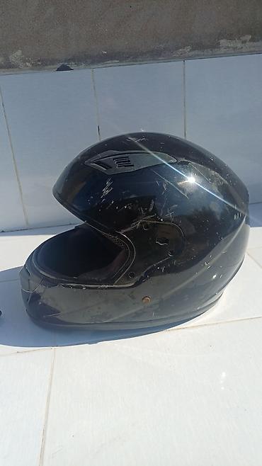 cross motor: Tam üzlü motosiklet dəbilqəsi - Rəng: qara - Korpus: aerodinamik tam — 3