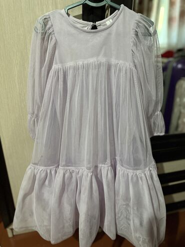 идеально: Детское платье, цвет - Фиолетовый, Б/у