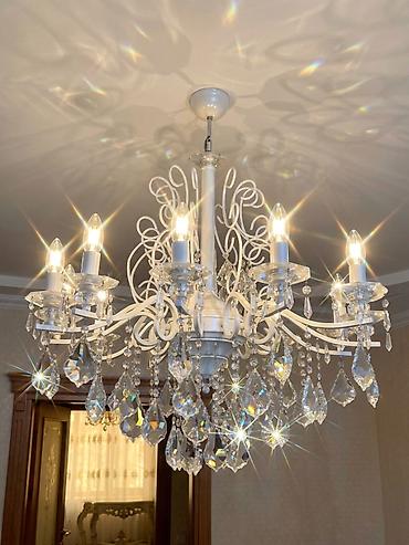 Çılçıraq, 10 və daha çox lampa, Metal